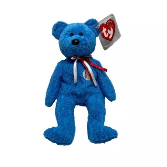 TY Beanie Baby - ADDISON the Baseball Bear w/ Tag Protector Retired Excellent - Picture 1 of 10